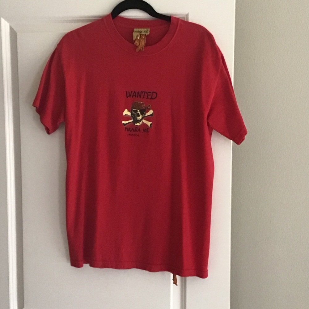 Pirana Joe Jamaica Red Graphic Tee